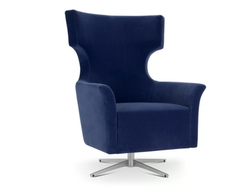 KARI - Wing armchair with armrests with 4-spoke base by Domingo Salotti - view 2